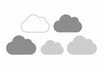 Wall Mural - clouds clouds vector illustration 