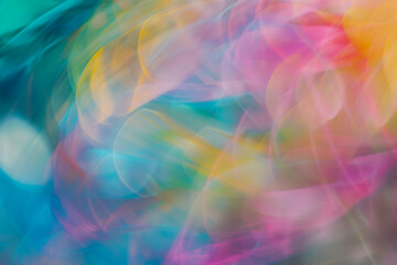 Wall Mural - Vibrant Abstract Colorful Light Streaks, Multicolor Blurred Background