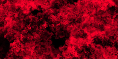 Poster - Abstract Beautiful luxury dark red grunge watercolor background. Red and black sky with wispy clouds with turquoise texture. Red color old concrete grainy texture surface.