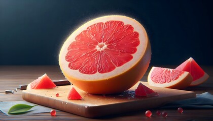 Poster - grapefruit and lemon