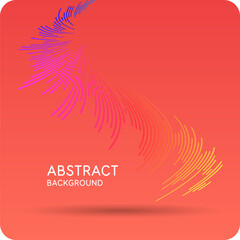 Poster - abstract element with dynamic lines. vector illustration in flat minimalistic style. a simple and st