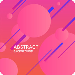 Poster - Background with abstract shapes. A template for design and creativity. The composition of the figures. The illustration is in a modern style, simple and concise design.