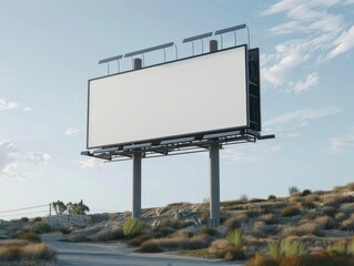Aufkleber - Outdoor billboard blank mockup background ai generated