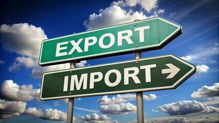 Import or export, opposite signs