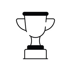 Wall Mural - Trophy vector icon