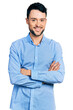 © Krakenimages.com - Hispanic man with beard with arms crossed gesture smiling with a happy and cool smile on face. showing teeth.