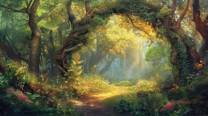 Sticker - Enchanted Forest Path