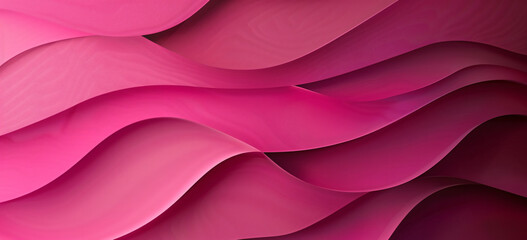 Poster - hot pink background with an elegant wave shaped in the corner, simple design, high resolution, no text or logos, with the wave shape in the style of.


