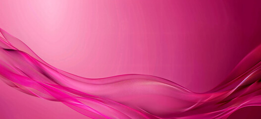 Poster - hot pink background with an elegant wave shaped in the corner, simple design, high resolution, no text or logos, with the wave shape in the style of.


