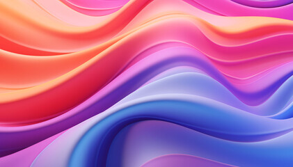 Leinwandbilder - Illustration of a multicolored gradient for design,Generated by AI