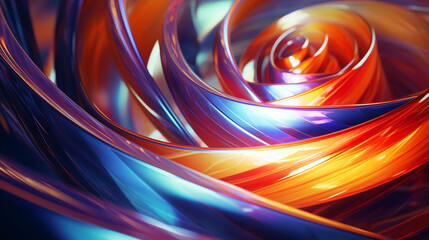 Leinwandbilder - Illustration of a multicolored abstract gradient for design,Generated by AI