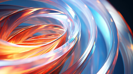 Leinwandbilder - Illustration of a multicolored abstract gradient for design,Generated by AI