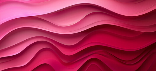 Poster - hot pink background with an elegant wave shaped in the corner, simple design, high resolution, no text or logos, with the wave shape in the style of.


