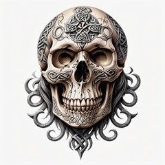 Celtic Skull Ornament