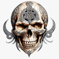 Celtic Skull Ornament