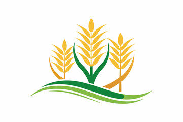 Wall Mural - Wheat Logo Vector image