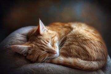 Canvas Print - a sleeping cat