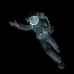 Wall Mural - astronaut is playing american football