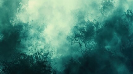 Poster - Mysterious Foggy Forest