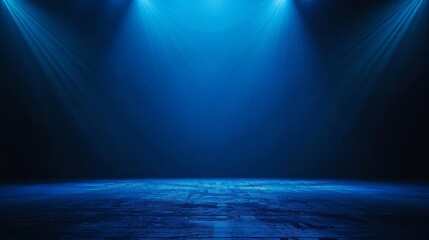 Blue spotlight background - dramatic stage lighting. High-quality blue spotlight background image perfect for presentations, design projects, and more. Download this free photo now!