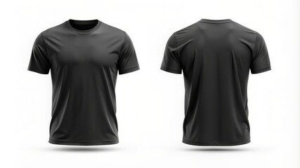 A black shirt with a white background