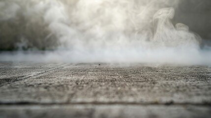 Wall Mural - Smoke Over Concrete Surface