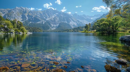 Sticker - Mountain Lake Serenity