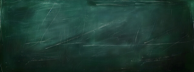 A blank dark green chalkboard style texture background, ideal for back to school banners, educational designs, and classroom announcements, with copy space.