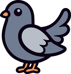 Sticker - Cartoon Pigeon