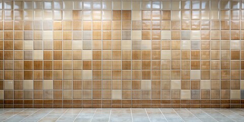 Poster - Polished semigloss wall background with tiles, polished, semigloss, wall, background, tiles, shiny, reflective, smooth