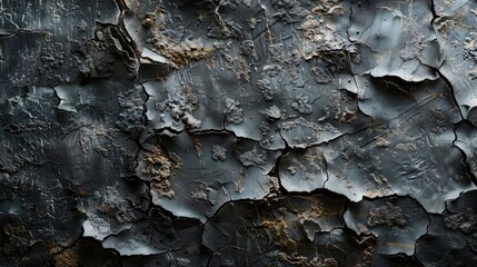 Wall Mural - Weathered metal surface with space for text Concept of perseverance