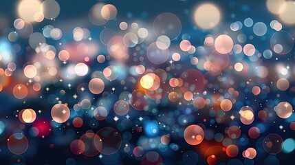 Wall Mural - Abstract Bokeh Lights Background