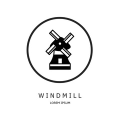 Poster - Logo vector design for business. Windmill logos.