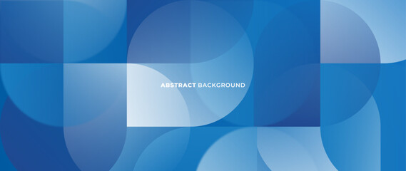 Aufkleber - Abstract blue gradation background. with a pattern composed of a stack of geometry objects arranged neatly to create a modern design.