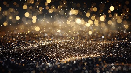 Poster - Sparkling Glitter and Golden Lights