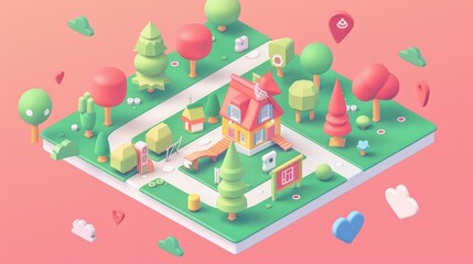 Poster - With its charming personality and lovable quirks, the isometric sweetheart quickly became a beloved icon in the digital landscape