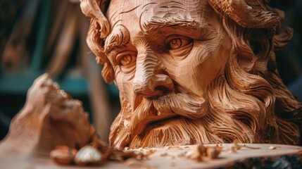 Poster - Wood carving is more than just a hobby passion that brings joy, fulfillment, and a sense of purpose to the artist's life.