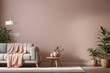 © Panuwat - Abstract wallpaper background living room couch lamp