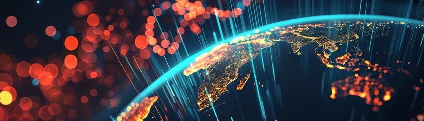 Poster - Vibrant graphic depicting global economic metrics with dynamic visuals, [global economic metrics], [dynamic visuals]