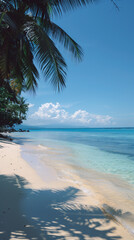 Wall Mural - Shadows on a Sunny Beach