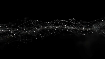 network line black background