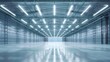 © kimly - Warehouse with industrial commercial lighting.