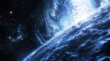 Wall Mural - frozen cosmic waves