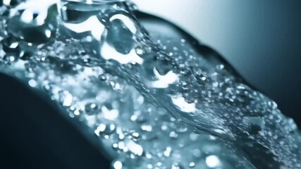 Poster - Close-Up View of Water Flowing Over a Surface
