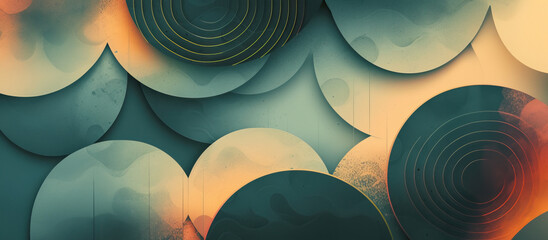 Poster - a computer screen with a pattern of wavy shapes, Minimalist patterns using subtle gradients and clean lines