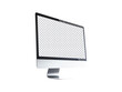 © Artipics - Desktop monitor blank screen isolated on transparent background, generative ai