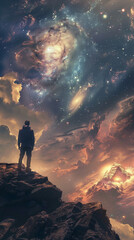 Wall Mural - mountain stargazer