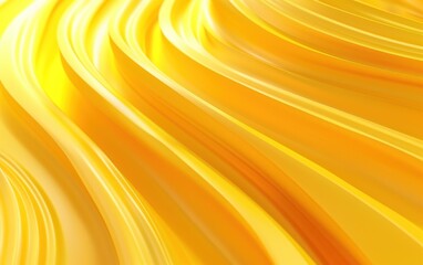 Sticker - Abstract yellow wavy texture, with smooth, flowing lines and a glossy finish, creating a dynamic and energetic visual effect.