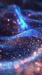 Wall Mural - abstract bright glitter blur background out of focus portrait background seamless looping overlay 4k
