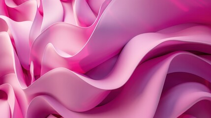 Wall Mural - Abstract Pink Wavy Background